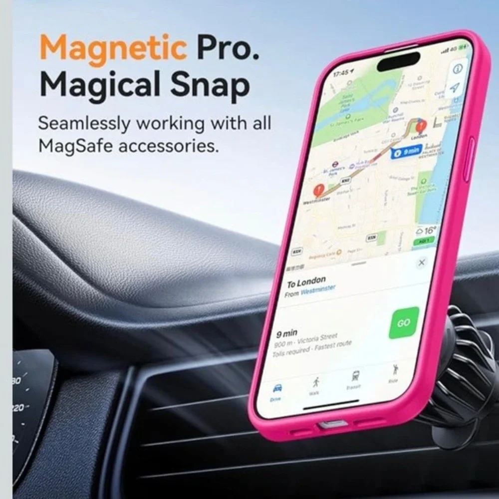 New CANSHN Magnetic Compatible with iPhone 15 Pro Case,‎ Upgraded [Full Camera